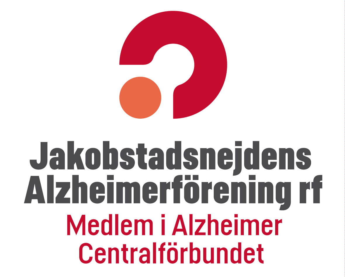 Logotyp för Jakobstadsnejdens Alzheimerförening r.f.